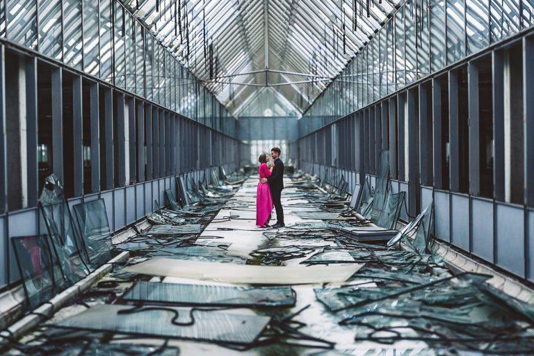 Abandoned Building Wedding Session